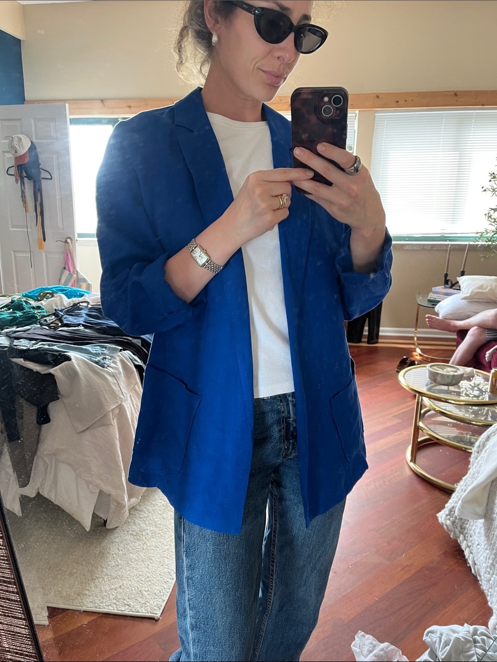 Chico's Royal Blue Relaxed Blazer